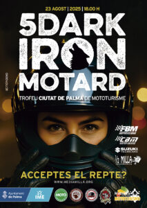 Cartel oficial del 5º DARK IRON MOTARD 2025 – Trofeu Ciutat de Palma de Mototurisme