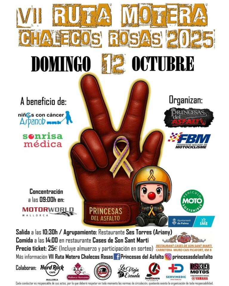VII Ruta Motera Chalecos Rosas 2025