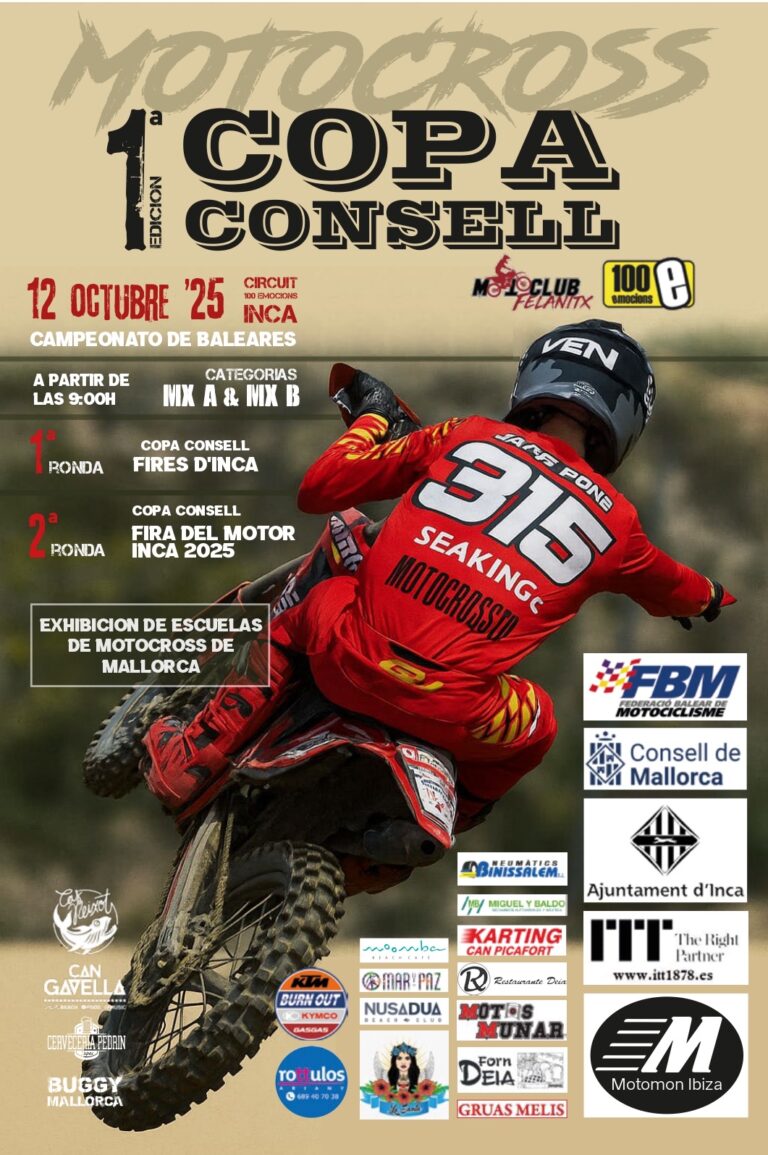 Cartel Copa Consell de Motocross