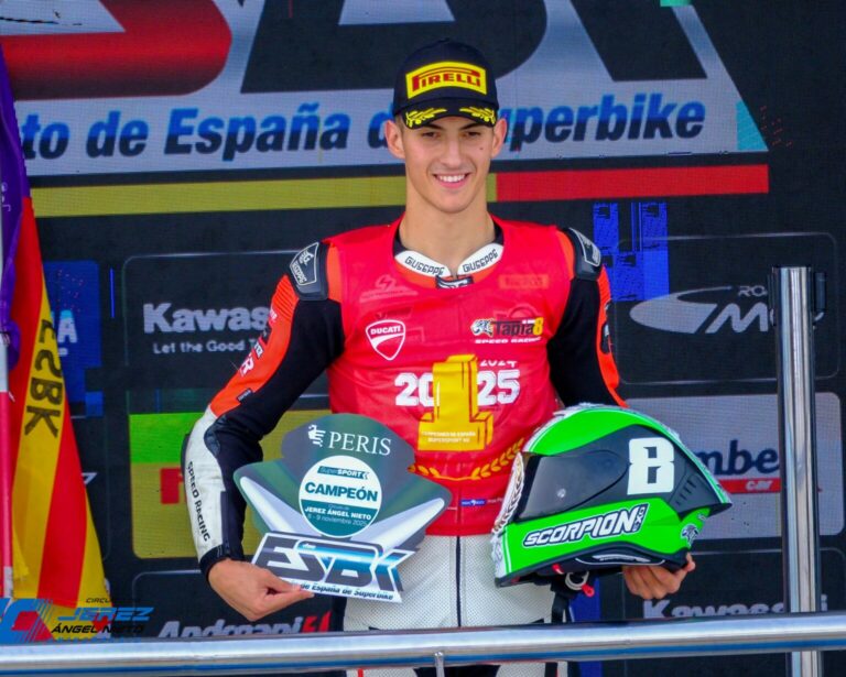 Marco Tapia, Campeón de España de Supersport Next Generation 2025 en Jerez