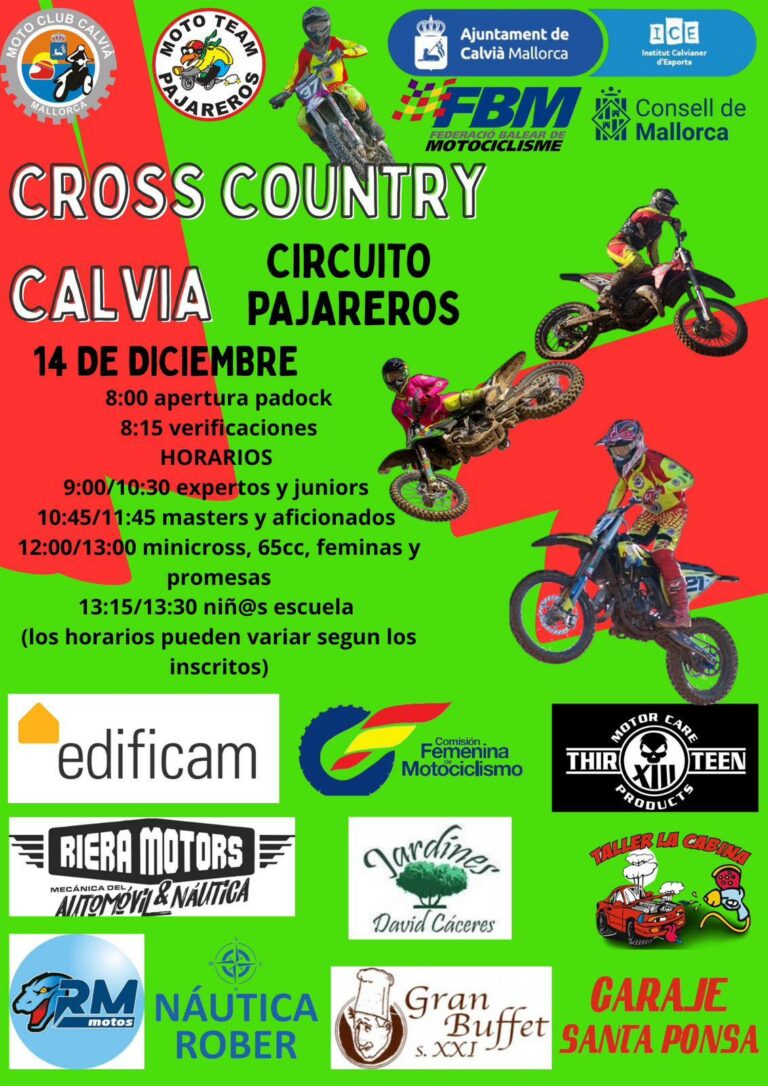 Calvià acoge una nueva prueba de Cross Country en el Circuito Pajareros