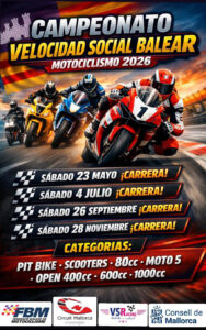 Campeonato de Veleocidad Social Balear 2026