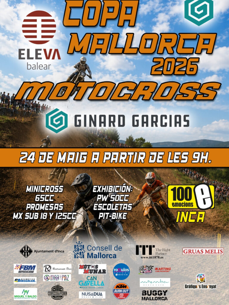 Inca acoge la “Copa Mallorca 2026” de motocross